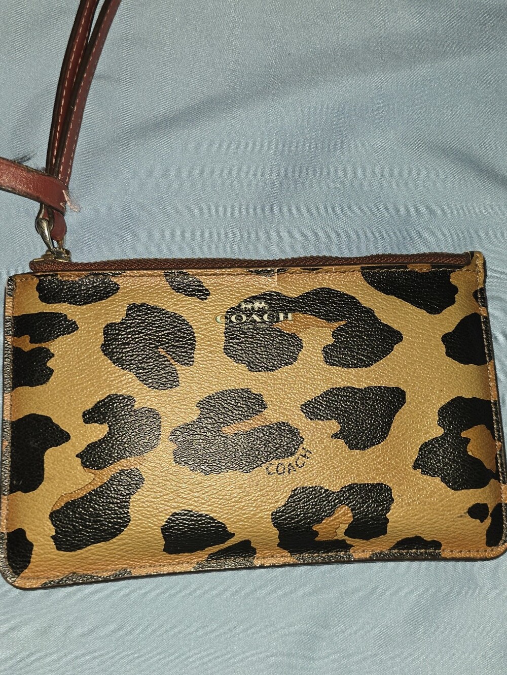 Coach Leapord Print Wristlet Wallet - Picture 2 of 14